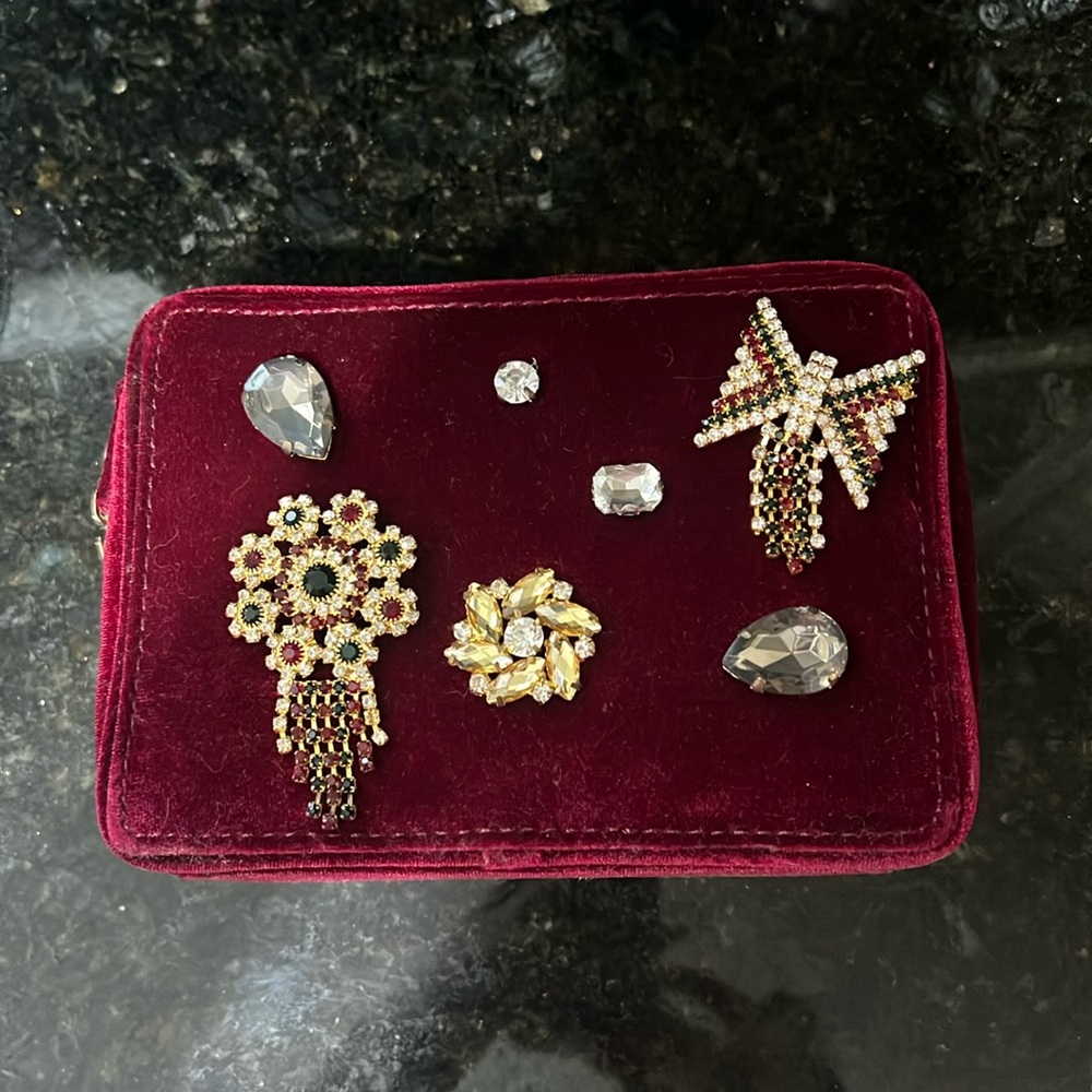 Velvet glam purse